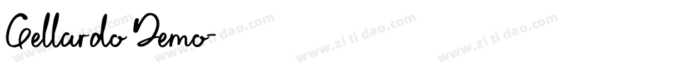 Gellardo Demo字体转换